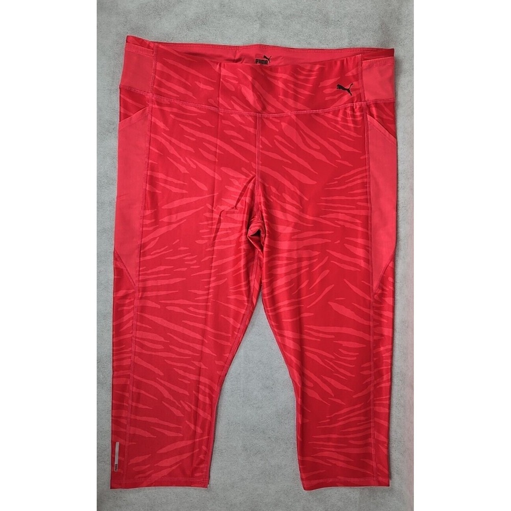 Puma Womens Size 2X Athletic High Waisted Training Leggings Paradise Pink NWT‎